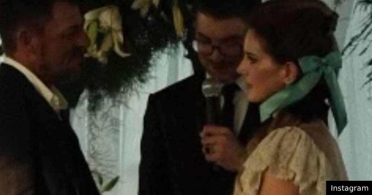 Lana Del Rey mostra foto secreta do casamento