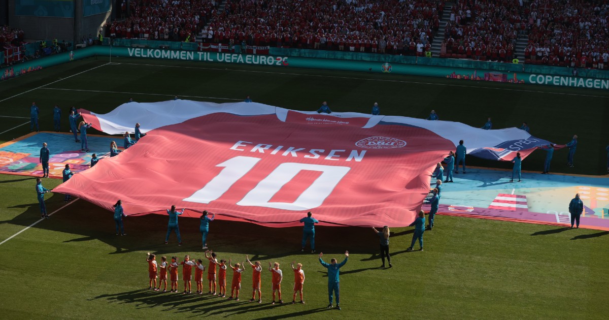 UEFA convida Eriksen para assistir ao jogo da final do Euro2020